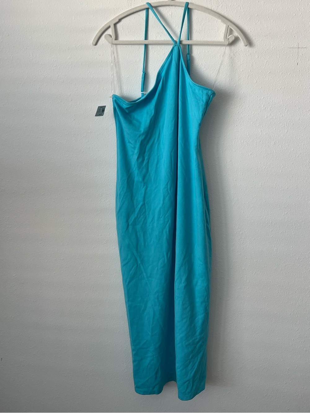 Halter neck Turquoise Slip Dress